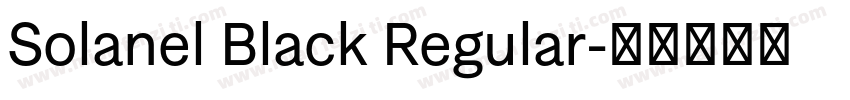 Solanel Black Regular字体转换